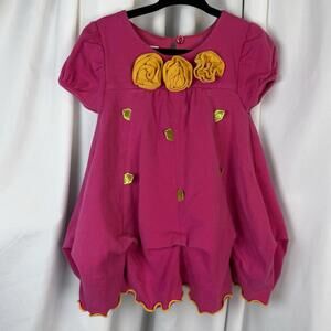 Vintage Bonnie Baby Dress Short Sleeve Cotton Blend 18 Months